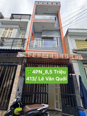 Nhà 413/ lê văn quới 3.5 tấm 4pn…8,5 triệu