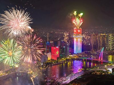 Cho thuê 1pn thủ thiêm ngắm pháo hoa tuyệt đẹp