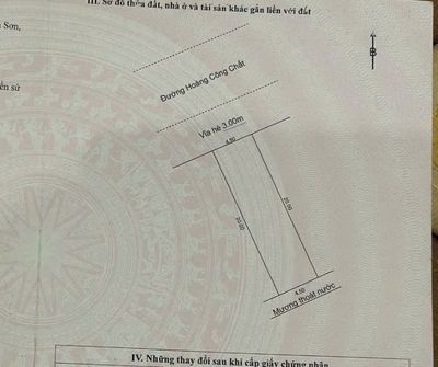 Bán lô đất hiếm mặt tiền hoàng công chất – gần biển sơn thủy