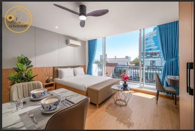 Cho thuê căn hộ 1pn đường hoàng đức lương, quận sơn trà, ban công