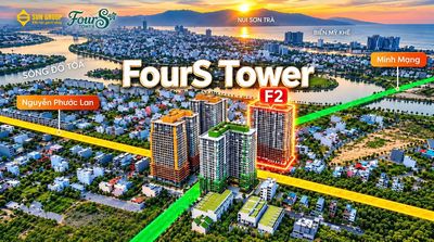 Căn studio view biển 30.1m2 giá 1.928 tỷ - fours tower tòa f2 giá cđt