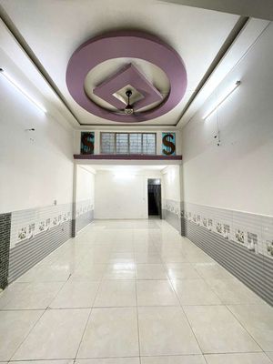 Cho thuê nhà 1 trệt 1 lầu, dt 4,5×16 có 3pn,2wc. đường trước nhà 12m