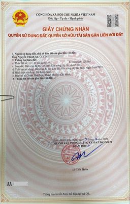 Đất 128m2. góc hai mt hẻm 89 nguyễn thị thử. x.t.sơn