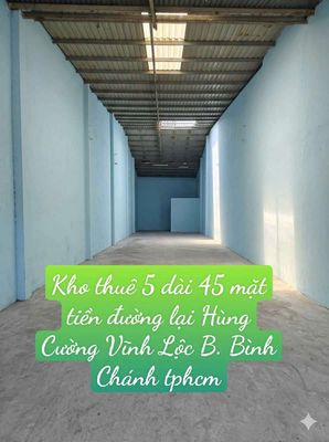Nhà kho 5*40 Mặt Tiền Đường Lại Hùng Cường Vĩnh