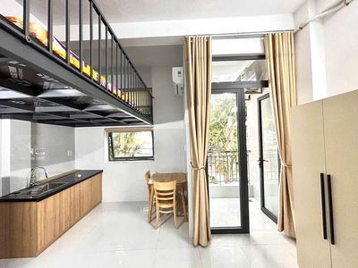 Căn hộ gác lửng full nội thất, ban công, Đinh Công Trứ, Sơn Trà, Đà Nẵ
