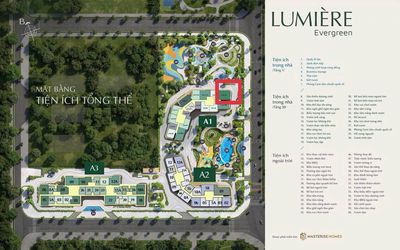 Bán căn hộ Lumiere Evergreen A1, 110m2, 3PN