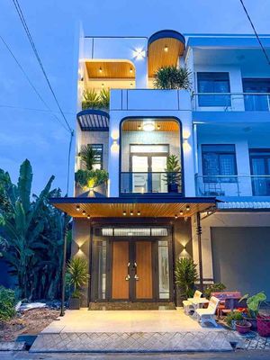Nhà 2 lầu xây mới | khu dân cư hồng loan