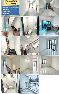 Cho thuê nhà mặt tiền tỉnh lộ 10 . ( 3*35 )