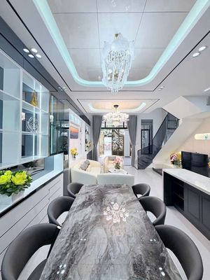 Cho thuê nhà 3 tầng mới xây 100% mặt tiền lê văn sỹ - hòa minh