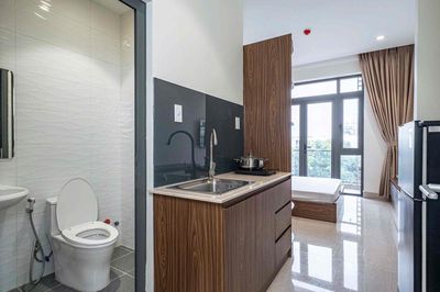 Cho thuê studio full nội thất ban công ở Hồng Bàng