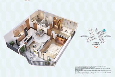 Căn hộ cao cấp trung tâm thành phố cách biển 3 phút lái xe