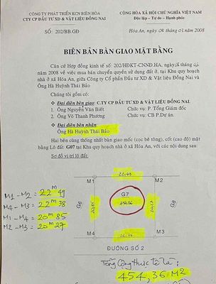 Đất biệt thự 450m2 thổ cư gần công ty pon chen cạnh trường thpt chu vă