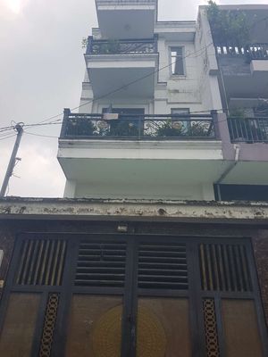 Cho thuê nhà hẻm xe hơi. 1 trệt 1 lửng 2 lầu, dt 4×20 có 4pn,4wc