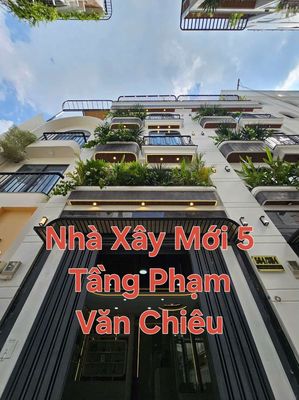 Bán Nhà 5 Tầng - Xây Mới - Hẻm Ôtô - Phạm Văn Chiêu - Pháp Lý Chuẩn — ảnh 1