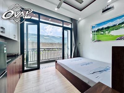 Căn hộ ban công mới 100% - full nội thất - ngay emart phan huy ích