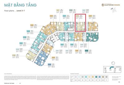 Bán căn hộ 2 ngủ Masteri Grand Coast 65.7m2
