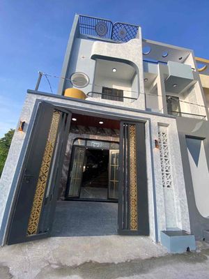 nhà mới xây lại thị trấn khu dân cư QL50 Giá rẻ mẫu mới nhất