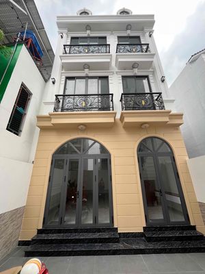 Nhà phố mới xây ( 6x 10) siêu đẹp , sân đậu xe hơi riêng . — ảnh 1