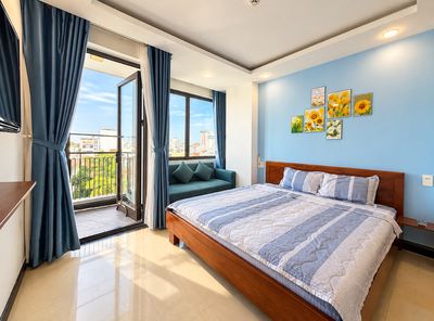Cho thuê căn hộ 1 pn gần biển - gần chợ bắc mỹ an