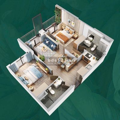 Bán gấp căn 2n2vs 64m- gs5 vinhomes smart city - giá 4,4 tỷ