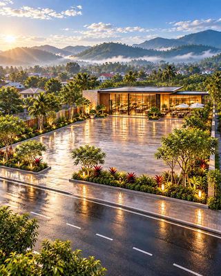 Đất mặt tiền Hoàng Thị Loan, gần bến xe – 990m², có 390m² thổ cư