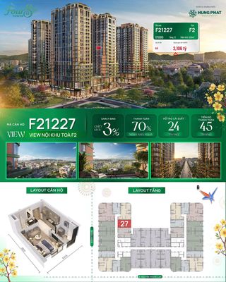 Sun Four S tòa F2 | chỉ 2,1 TỶ chưa chiết khấu vốn ban đầu từ 525 triệ
