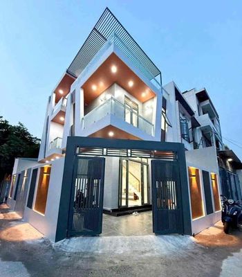 Bán nhà 3 tầng góc 2 mặt tiền đường nhựa 6m ngay kdc hiệp thành - thủ