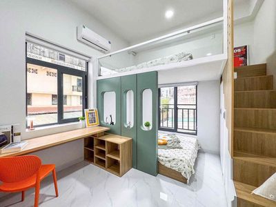Siêu phẩm duplex 2 không gian ngủ cửa sổ bancol gần ngã tư hàng xanh