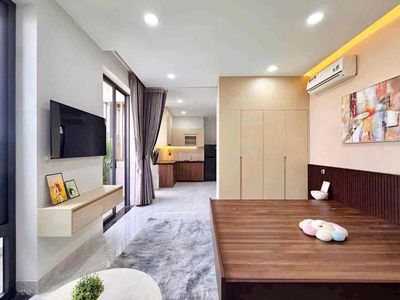 Căn hộ mini ban công tone gỗ siêu xinh 35m2 - hậu giang - quận 6