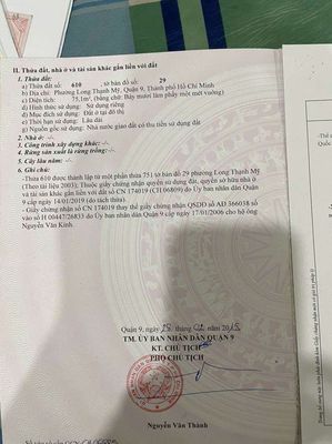 Hết trả nổi bank cần bán gấp đất 1 xẹt xe hơi nguyễn xiễn full thổ cư