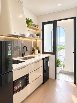 Căn hộ 1pn khuê bắc-full nội thất-ban công -giặt riêng-máy rửa chén