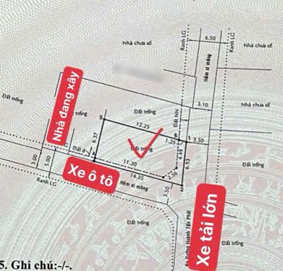 Bán lô đất góc 2 mặt tiền - gần chợ phú thuận , quận 7 .