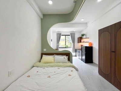 Cho thuê studio tách bếp cửa sổ lớn full nội thất - etown cộng hoà