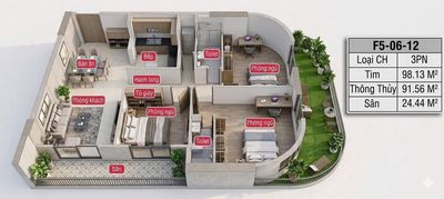 Chỉ với 3,5 tỷ full giá sở hữu căn góc 2PN FourS Tower, hỗ trợ vay 70% — ảnh 1