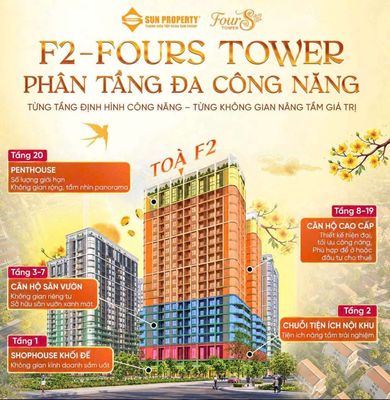 1,7 tỷ sở hữu căn hộ fours tower - sở hữu lâu dài — ảnh 1