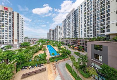 Cần cho thuê căn 2PN-1WC nhà trống, tòa C4, view hồ bơi, 05/11 vào ở — ảnh 1