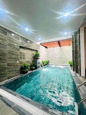 Nhà đẹp ngang 14m hồ bơi 3 tầng kiệt 6m đường đa mặn đông — ảnh 1