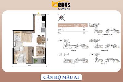 Bán gấp căn ngoại giao Bcons New Sky 47m² - CK 5.65% CĐT, mới TT 5% — ảnh 1