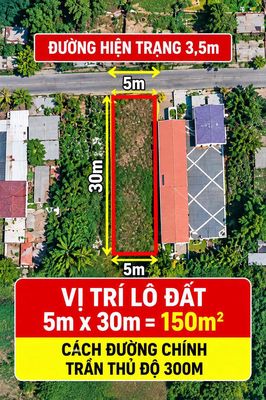 Bán lô đất 5x30m – gợi ý xây nhà trọ cho thuê – gần trần thủ độ — ảnh 1