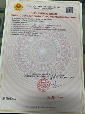 Nền lộ nhựa phường Bình Minh chính chủ bán — ảnh 1