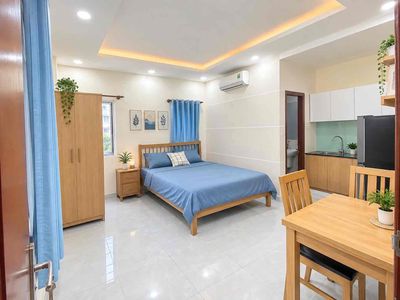 Phòng studio cửa sổ full nội thất - thang máy - nguyễn thái bình — ảnh 1