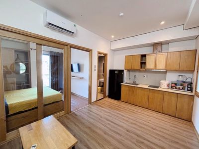 Cho thuê căn hộ 1PN ban công, Sơn Trà, full nội thất — ảnh 1