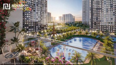 Bán căn hộ 3 ngủ Paris, Vinhomes Ocean Park 1, view bể bơi — ảnh 1