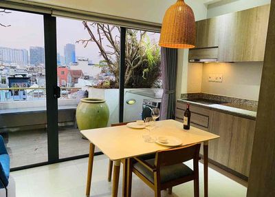 Căn hộ 1Pn ban công tại quận 7 view đẹp rộng 65m2 — ảnh 1