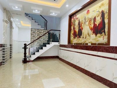 Nhà đẹp 4 tầng 60m2 (4 15) khu nhà giàu hẻm 6m ngay chợ, ht city — ảnh 1