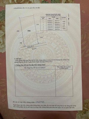 Bán đất 907m2 mặt tiền đường bà cả — ảnh 1