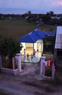 Nhà vườn rộng rãi, nhà mát, ao cá đầy đủ, full thổ 8x25 | 850 TRIỆU — ảnh 1