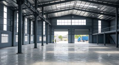 Cho thuê 1100m2 bãi có 440m2 nhà xưởng mới 100%, giá 40 triệu — ảnh 1
