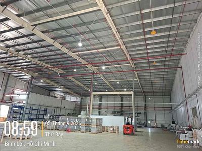 Cho thuê kho xưởng KCN Tân Đô Đức Hoà DT 2000m2 giá 200tr pccc tự đông — ảnh 1