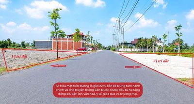 Bán 145,75m2 Đất Mặt Tiền Đường Trương Định - Chợ Cần Đước ( 22m) — ảnh 1
